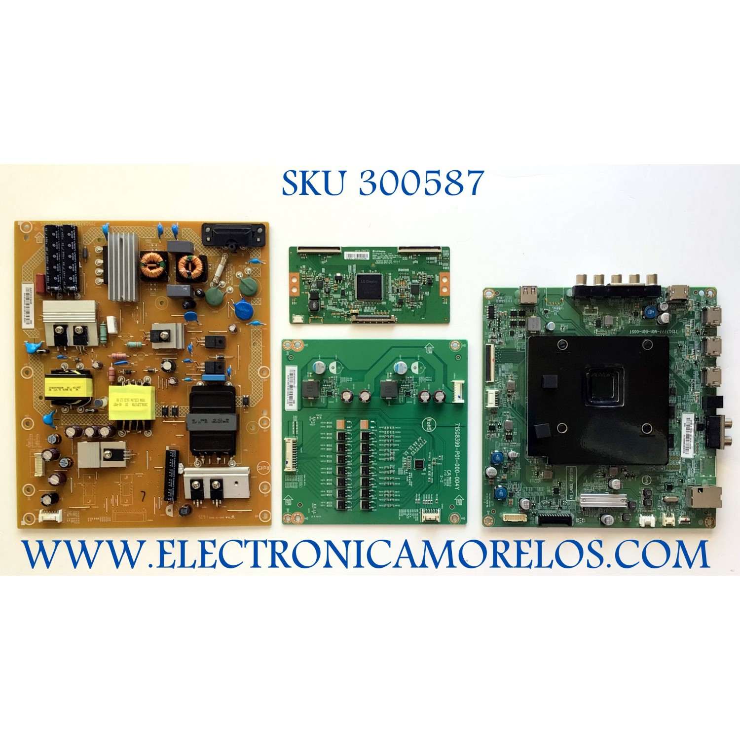 KIT DE TARJETAS PARA TV VIZIO / MAIN XGCB0QK026 / 715G7777-M01-B01-005T / FUENTE ADTVG1918AD3 / 715G8388-P01-000-002S / T-CON 6871L-3959A / 6870C-0535B LED DRIVER LNTVGU21EXAF8 / 715G8399-P01-000-004Y / TPT550U2-EQYSHM.G REV:S1U / MODELO E55-E1 LTM7VIBS 